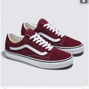 Maroon Vans Sneakers